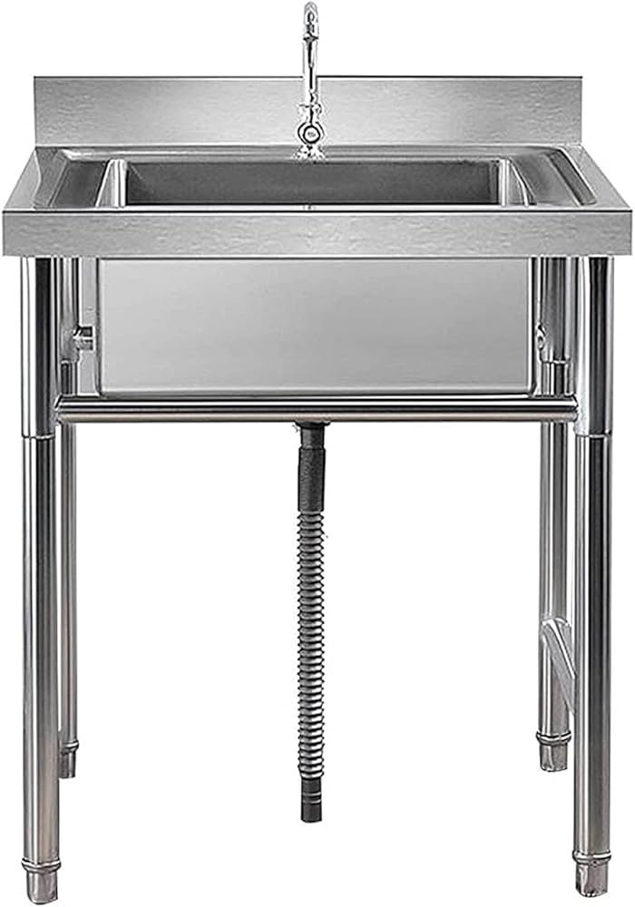 Single chamber wash sink