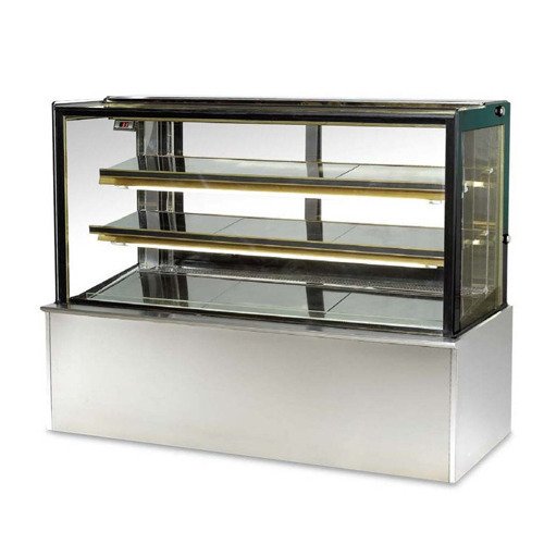 Straight glass display showcase